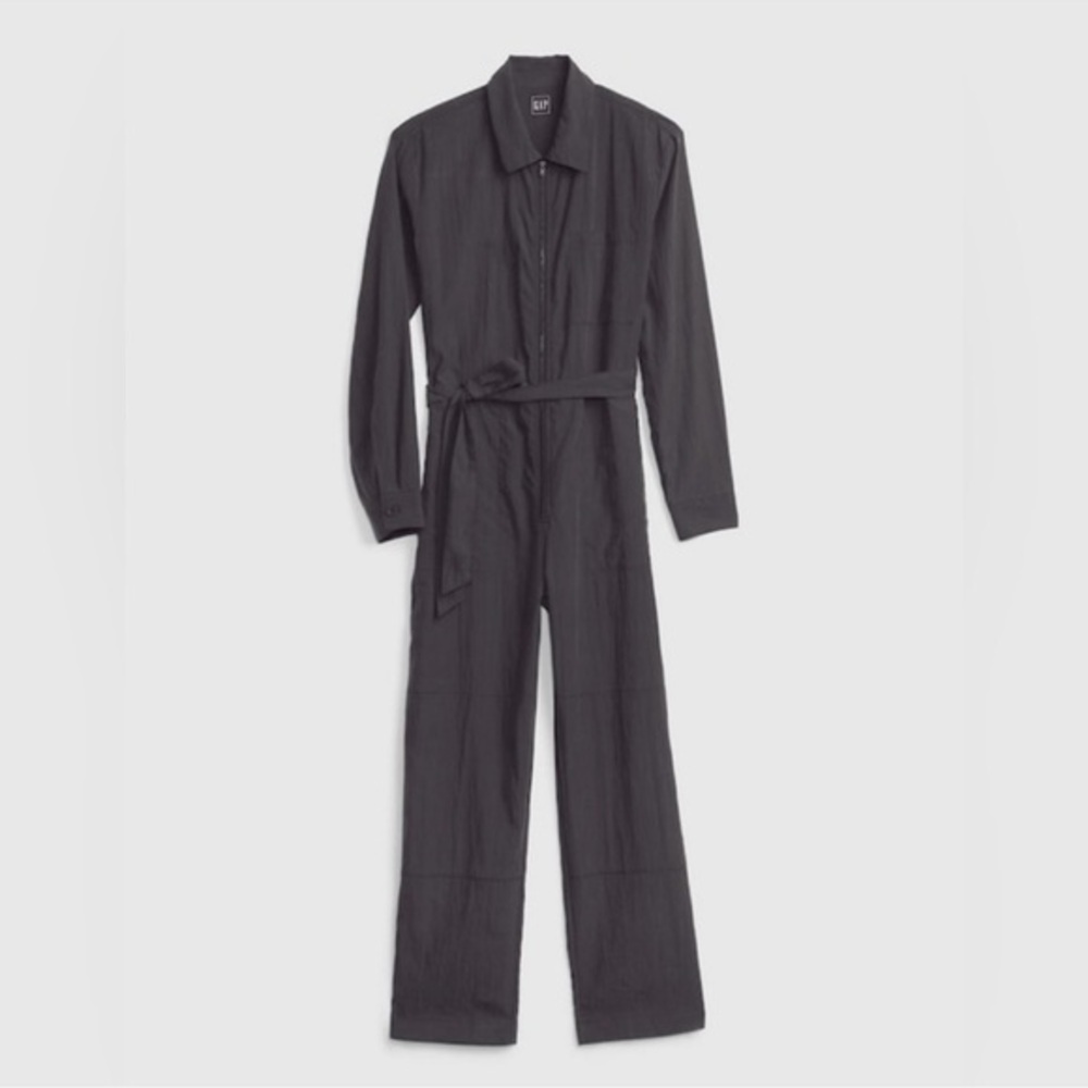 GAP Moonless Night TENCEL™ Lyocell Jumpsuit - Size 8 tall - Picture 2 of 11